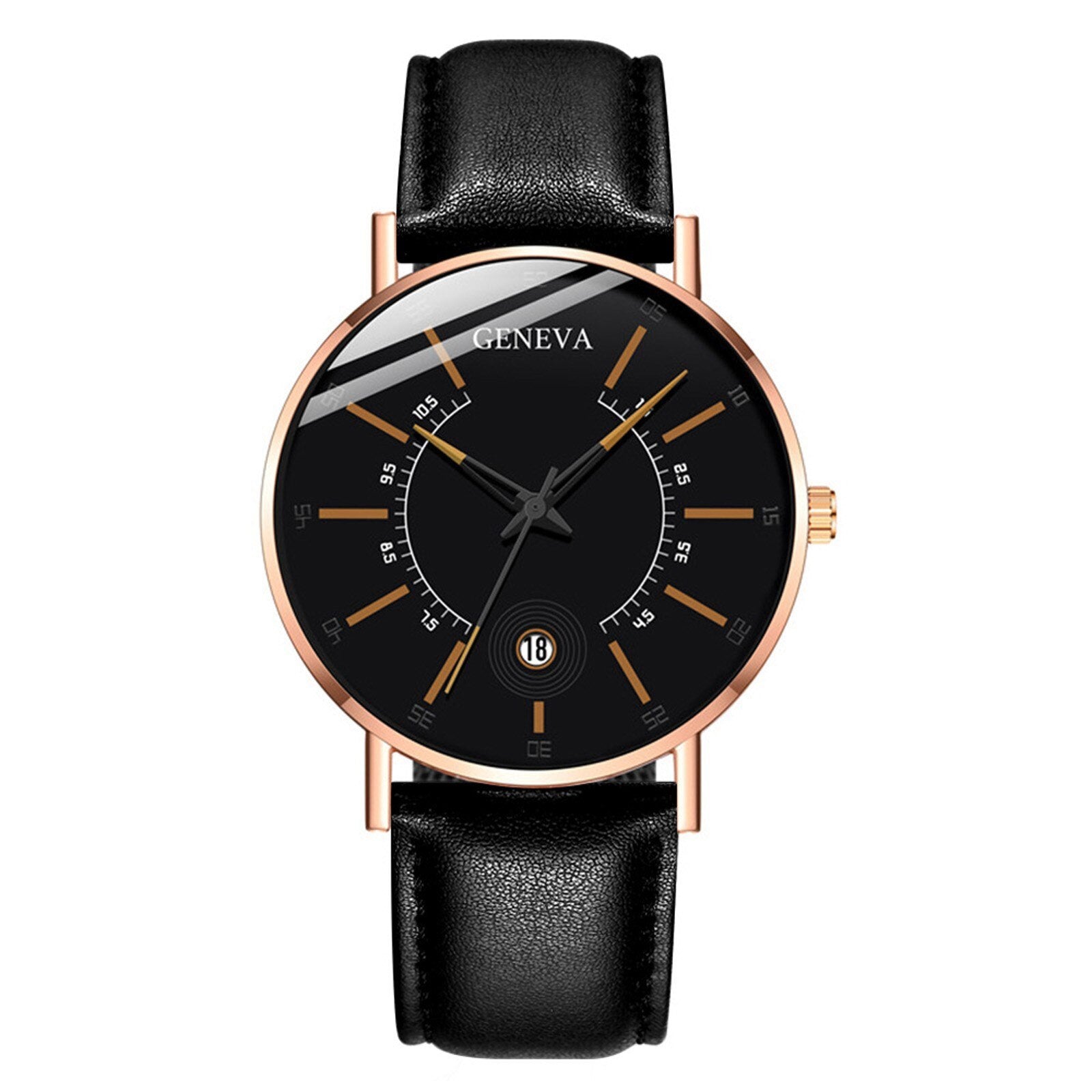 Relógio masculino Geneva minimalista 2020