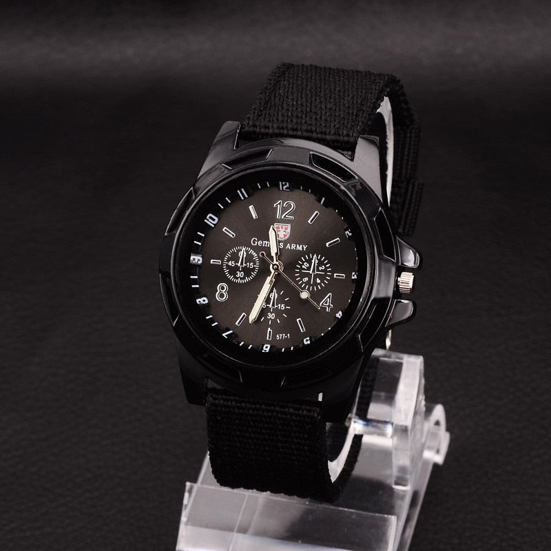 Relógio Jack Churchill militar masculino esportivo analógico pulseira de nylon