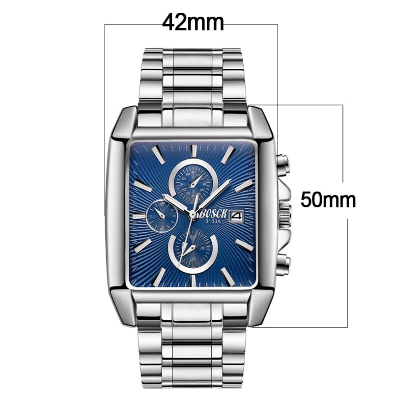 Relógio Madri masculino executivo analógico pulseira de aço