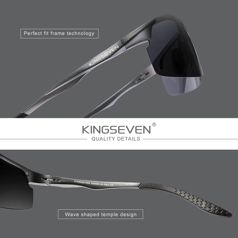 Óculos de Sol Polarizado Espelhado Esportivo UV400 Kingseven