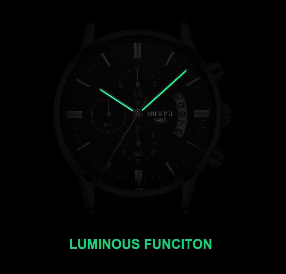 Relógio Nibosi Style Funcional